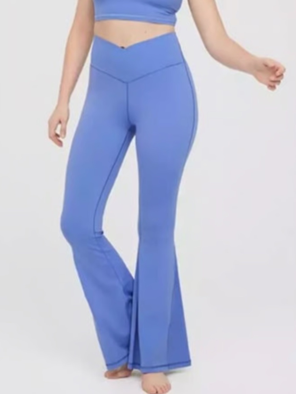 OFFLINE By Aerie Real Me High Waisted Crossover Flare Legging Size Small